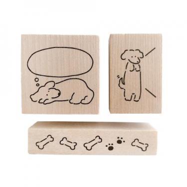 フルカワはんこ ゆるいぬ 3個セット