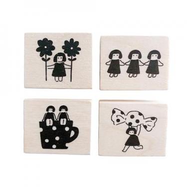 フルカワはんこ みまもりこびと 4個セット