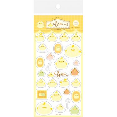 ぴよりん 透明シールシート ふわふわぴよりん