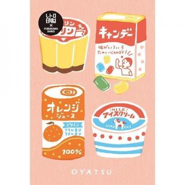 ポストカード レトロ印刷 レトロおやつ