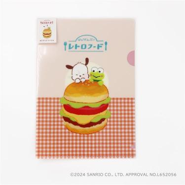 クリアファイル はぴだんぶい レトロフード タキシードサム