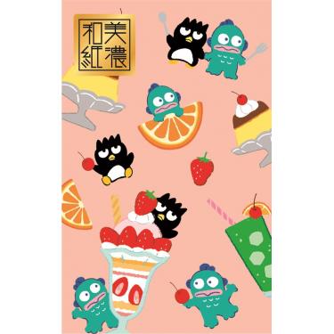 ぽち袋 はぴだんぶい レトロフード バッドばつ丸&ハンギョドン2 3枚入り【ロフト限定】