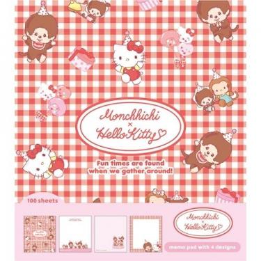 モンチッチ×ハローキティ50周年 メモパッド スタンダードA