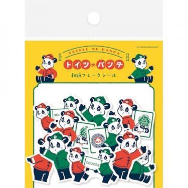 和紙フレークシール オビワン トイツのパンダ