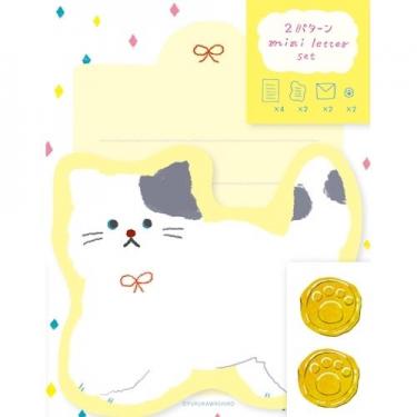 ミニレターセット わたしびより もふもふにゃんこ