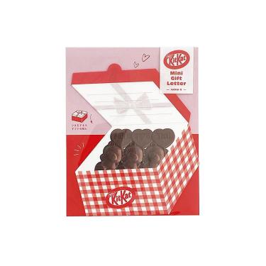 ミニギフトレター キットカット ハートフルベアー チェック【ロフト限定】