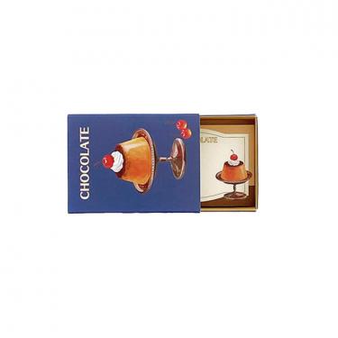 マッチ箱メモ ネイビー はじけるキャンディチョコレート。【ロフト限定】