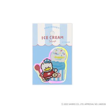 ステッカー はぴだんぶい アイスクリームショップ あひるのペックル