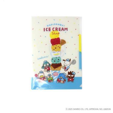 A5クリアファイル 3P はぴだんぶい アイスクリームショップ はぴだんぶい