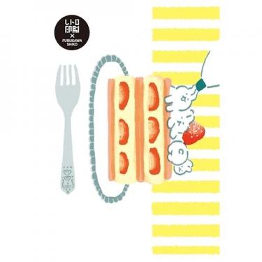 ポストカード レトロ印刷×お菓子などうぶつ工房 ウサギ