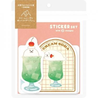 ステッカーセット お菓子などうぶつ工房 アザラシ