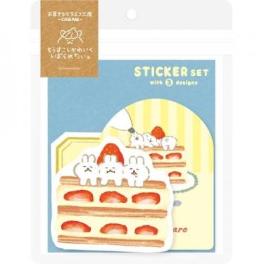 ステッカーセット お菓子などうぶつ工房 ウサギ