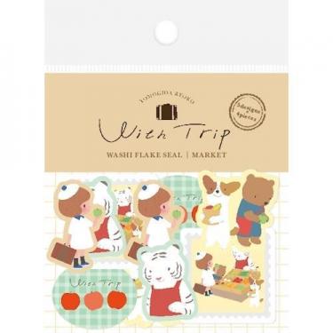 和紙フレークシール ヨモギ田リョオコ MARKET