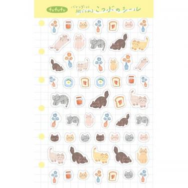 こつぶのシール fufufu手帳 ねこのいる部屋