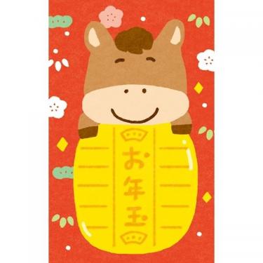 年賀ぽち袋 小判午 3枚入り