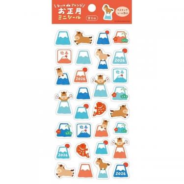 お正月ミニシール 富士山 1シート入り