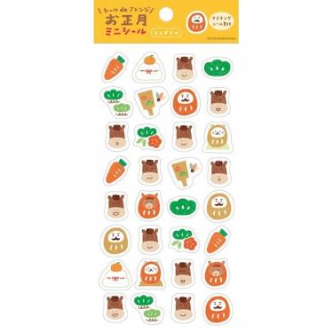 お正月ミニシール 縁起物 1シート入り