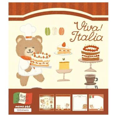 メモパッド イタリア デザートくま