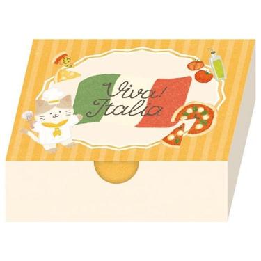 箱入りメモ イタリア ピザにゃんこ