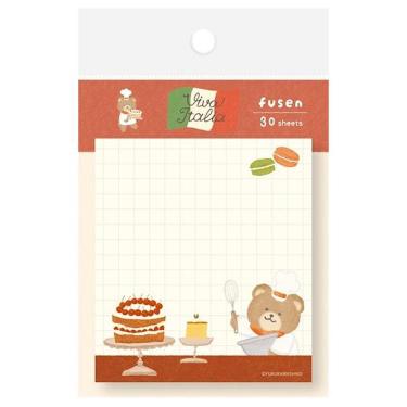 付箋 イタリア デザートくま