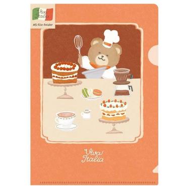 A5クリアファイル イタリア デザートくま
