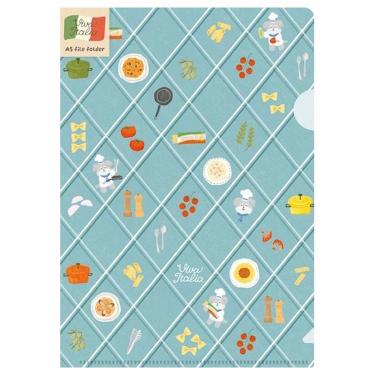 A5クリアファイル イタリア パスタわんこ