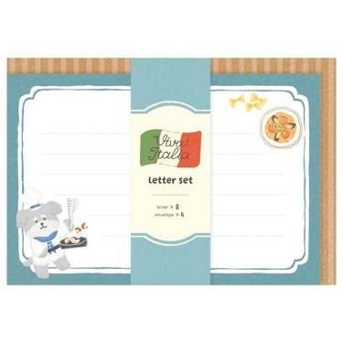 レターセット イタリア パスタわんこ