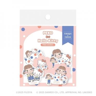 和紙フレークシール PEKO×サンリオキャラクターズ ドットA