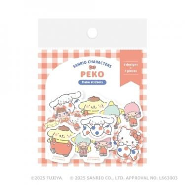 和紙フレークシール PEKO×サンリオキャラクターズ チェックA