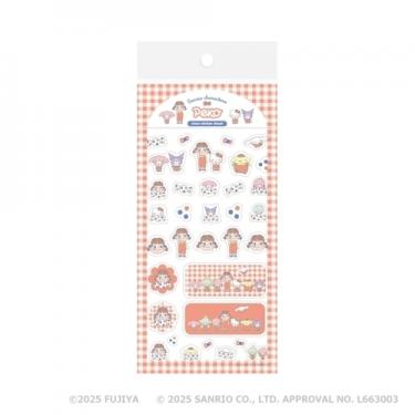 透明シールシート PEKO×サンリオキャラクターズ チェックA