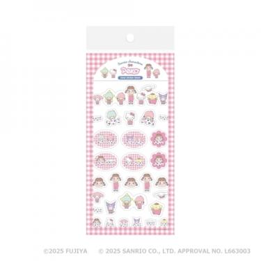 透明シールシート PEKO×サンリオキャラクターズ チェックB