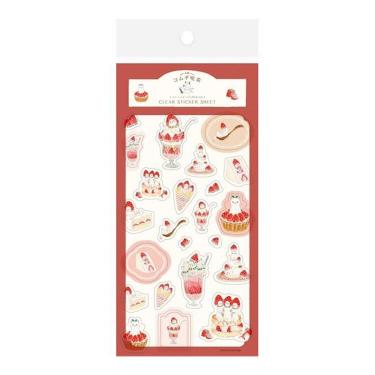 透明シールシート トコロコムギ ストロベリー