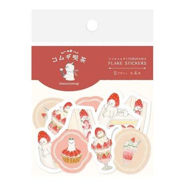 和紙フレークシール トコロコムギ ストロベリー