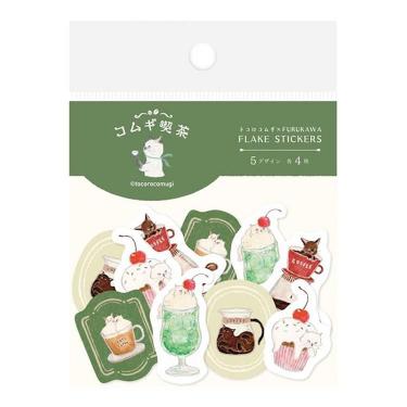 和紙フレークシール トコロコムギ 喫茶