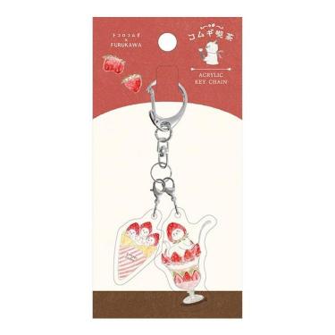 2連アクリルキーホルダー トコロコムギ ストロベリー