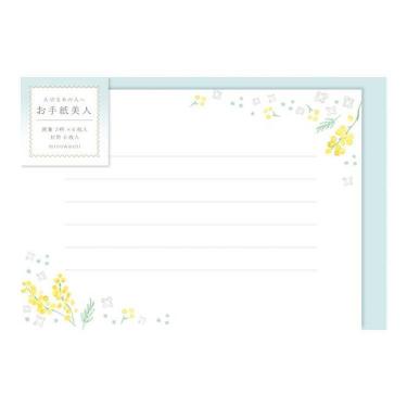 春柄 お手紙美人 ミモザと白い花