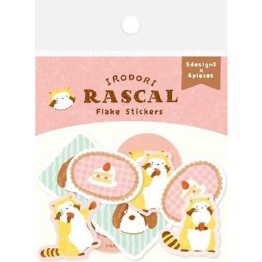 和紙フレークシール いろどりラスカル スイーツ
