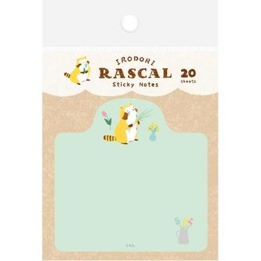 型抜き付箋 いろどりラスカル フラワー