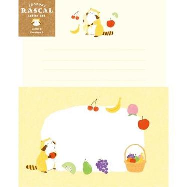 レターセット いろどりラスカル フルーツ
