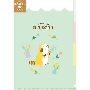 A5クリアファイル いろどりラスカル フラワー