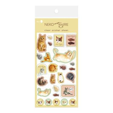 クリアシール ねこみゃみれ イエロー【ロフト限定】