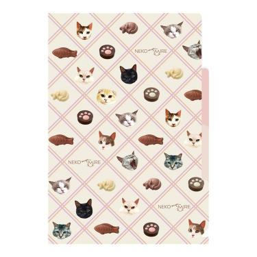 A5クリアファイル ねこみゃみれ ピンク【ロフト限定】