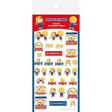 透明シールシート おやつパーティー サンリオキャラクターズ パティ&ジミー