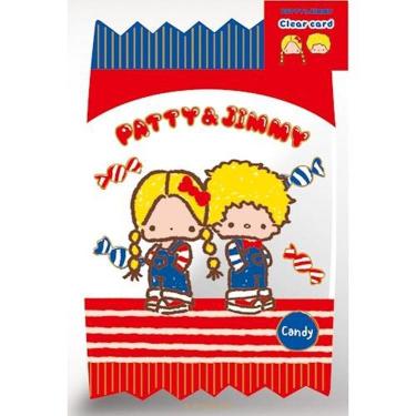 箔押クリアカード おやつパーティー サンリオキャラクターズ パティ&ジミー