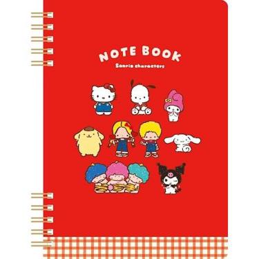 B6リングノート おやつパーティー サンリオキャラクターズ 集合 A