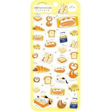ぷっくりシールシート お菓子などうぶつ工房 パン