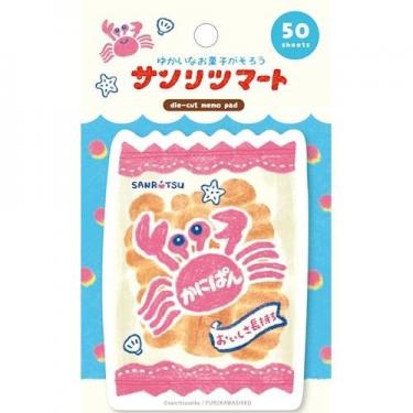 三立製菓 ダイカットメモ かにぱん