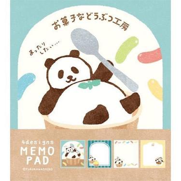 メモパッド お菓子などうぶつ工房 まったりパンダ