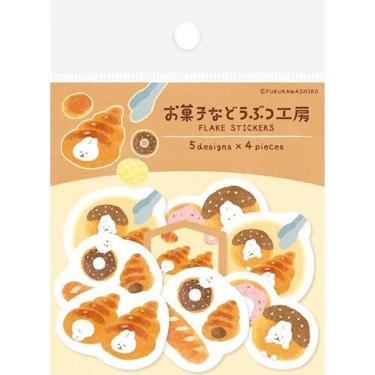和紙フレークシール お菓子などうぶつ工房 すっぽりウサギ