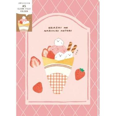 A5クリアファイル お菓子などうぶつ工房 なりきりコトリ
